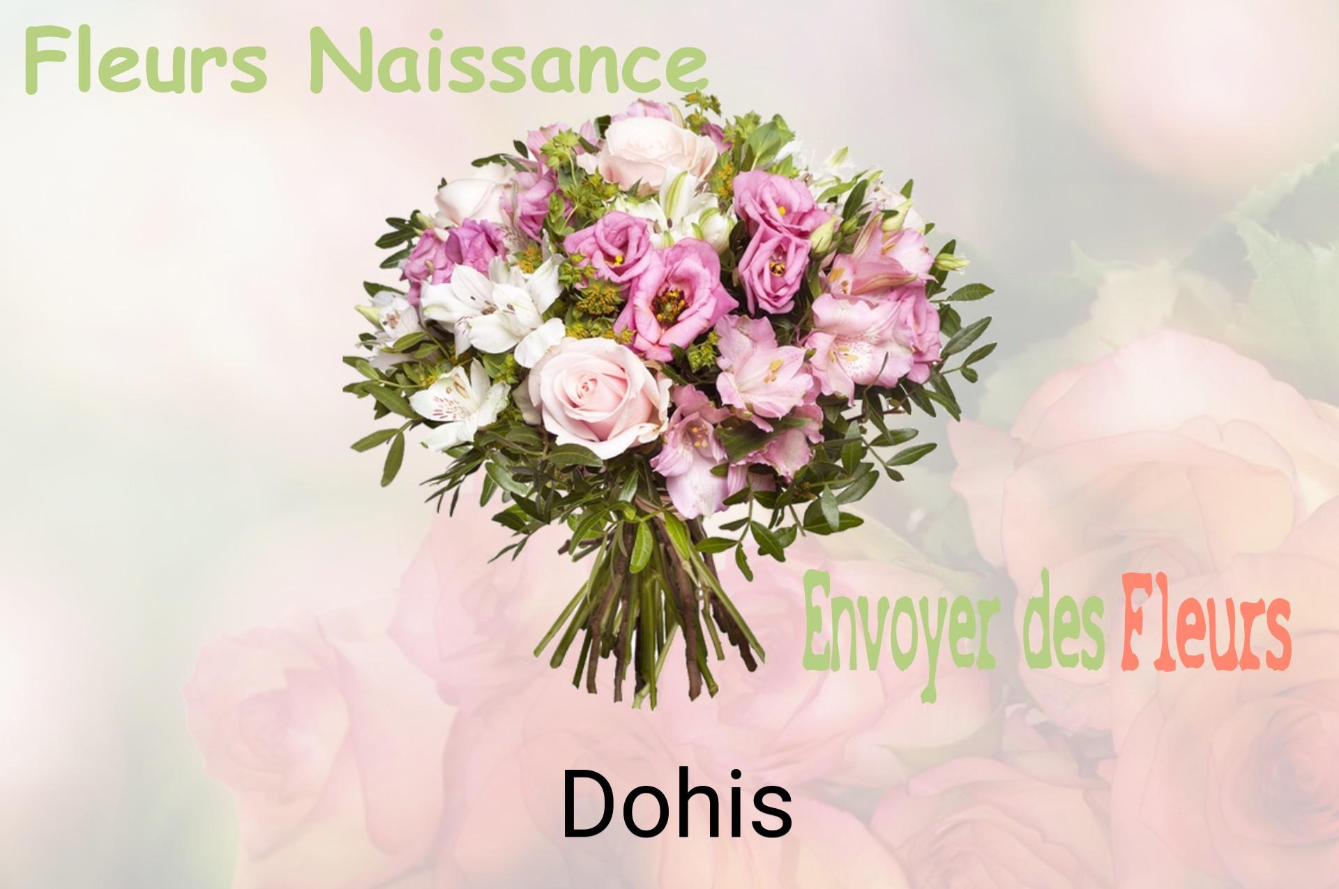 Bouquet de fleurs de naissance livré à Dohis